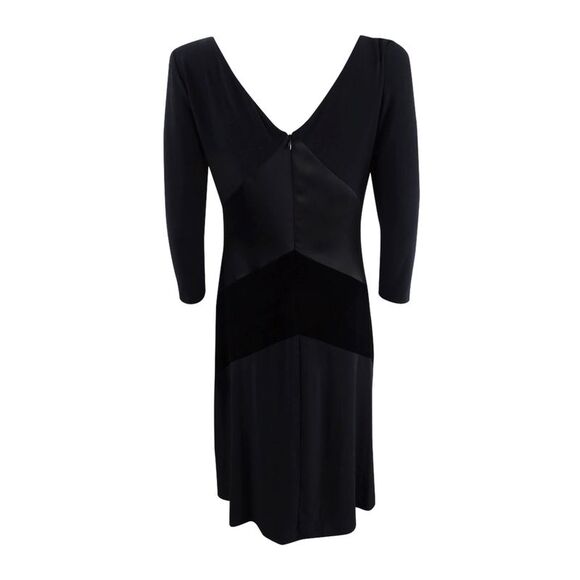 Lauren by Ralph Lauren Women's Mixed-Media Dress - Black - Picture 2 of 2